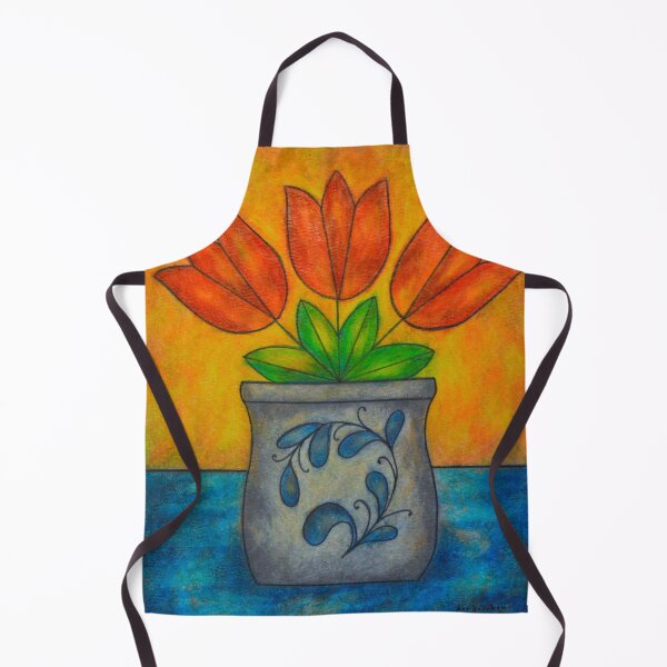 Item preview, Folk Art Tulips designed and sold by ecce-art.