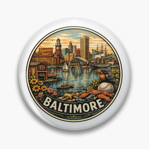Item preview, Baltimore Travel Badge designed and sold by M. K..