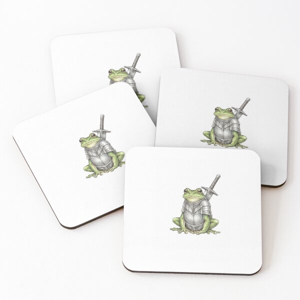 Item preview, Medieval Amphibian Warrior – Frog Knight with Sword designed and sold by HeyHas.