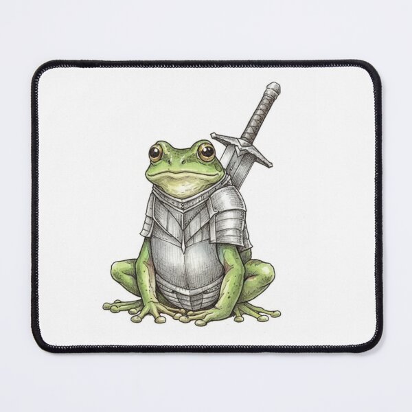Item preview, Medieval Amphibian Warrior – Frog Knight with Sword designed and sold by HeyHas.