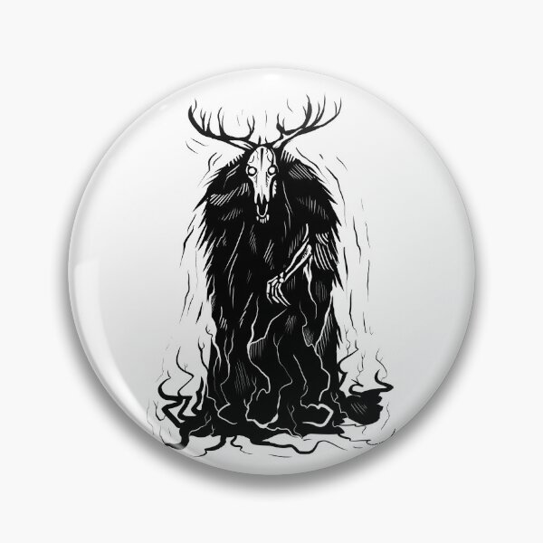 Item preview, Wendigo woodcut illustration designed and sold by Magpye.