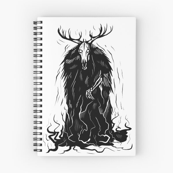 Item preview, Wendigo woodcut illustration designed and sold by Magpye.