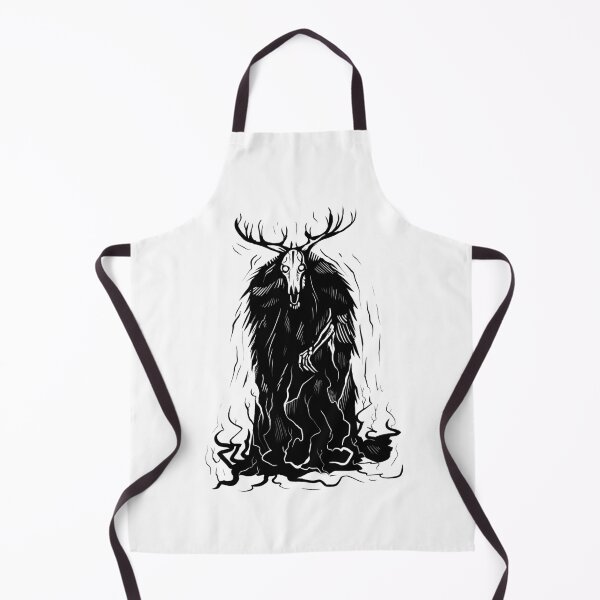 Item preview, Wendigo woodcut illustration designed and sold by Magpye.
