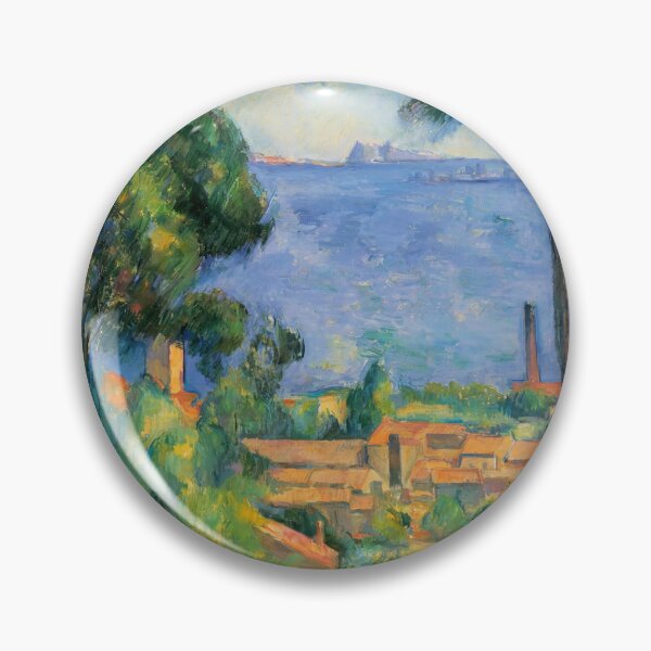 Item preview, View of L'estaque and the Chateau D'if by Paul Cézanne: Mediterranean Landscape Poster designed and sold by artofuniverse.