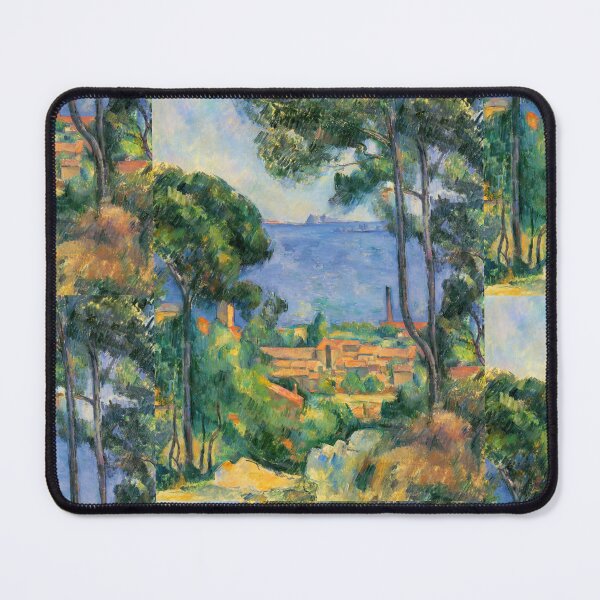 Item preview, View of L'estaque and the Chateau D'if by Paul Cézanne: Mediterranean Landscape Poster designed and sold by artofuniverse.