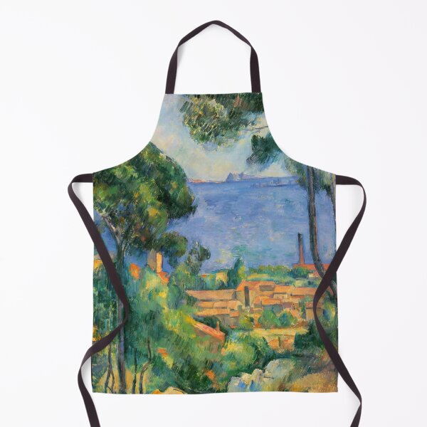 Item preview, View of L'estaque and the Chateau D'if by Paul Cézanne: Mediterranean Landscape Poster designed and sold by artofuniverse.