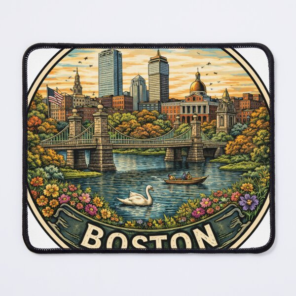 Item preview, Boston Travel Badge designed and sold by M. K..