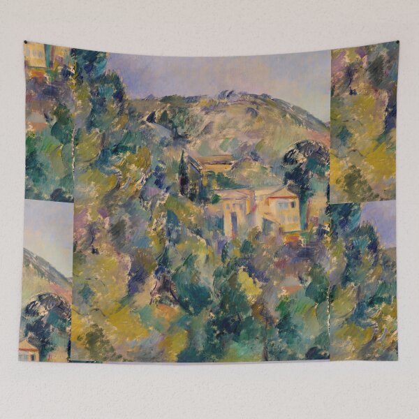 Item preview, View of the Domaine Saint Joseph by Paul Cézanne: Post Impressionist Landscape Print designed and sold by artofuniverse.