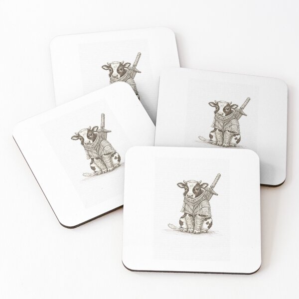 Item preview, Fantasy Cow Knight – Adorable Medieval Illustration designed and sold by HeyHas.