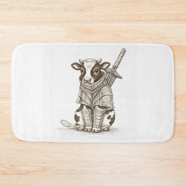 Item preview, Fantasy Cow Knight – Adorable Medieval Illustration designed and sold by HeyHas.