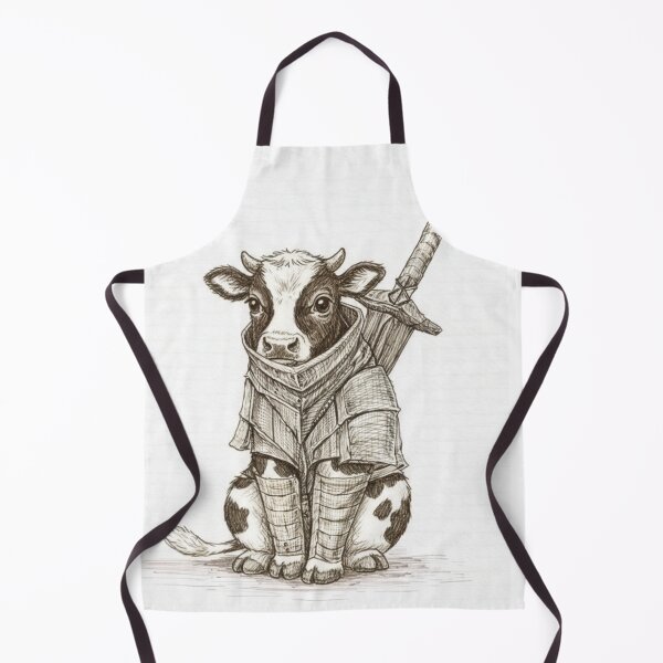 Item preview, Fantasy Cow Knight – Adorable Medieval Illustration designed and sold by HeyHas.