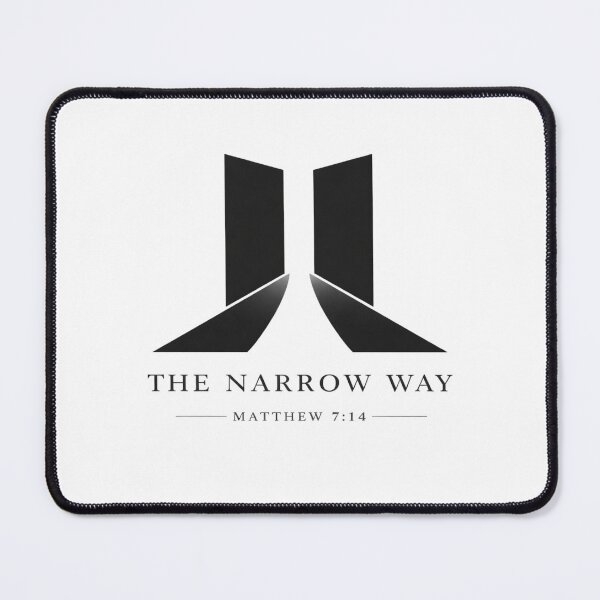 Item preview, The Narrow Way Matthew 7:14 – Minimal Christian Scripture Design designed and sold by astersgraphics.