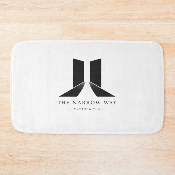 Item preview, The Narrow Way Matthew 7:14 – Minimal Christian Scripture Design designed and sold by astersgraphics.