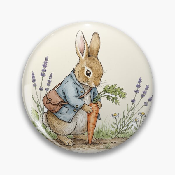 Item preview, Vintage Garden Rabbit with Carrot Illustration designed and sold by Pasteltone.