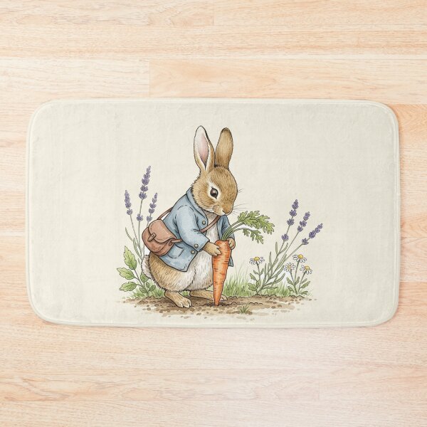 Item preview, Vintage Garden Rabbit with Carrot Illustration designed and sold by Pasteltone.