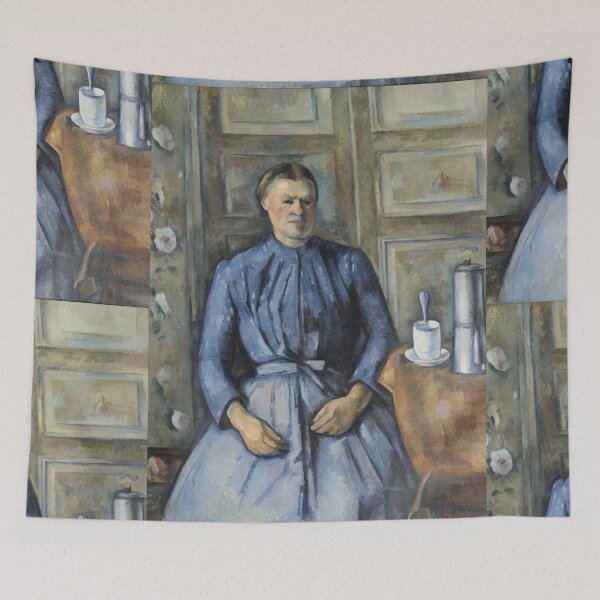 Item preview, Woman With a Coffeepot by Paul Cézanne: Post Impressionist Portrait Print designed and sold by artofuniverse.