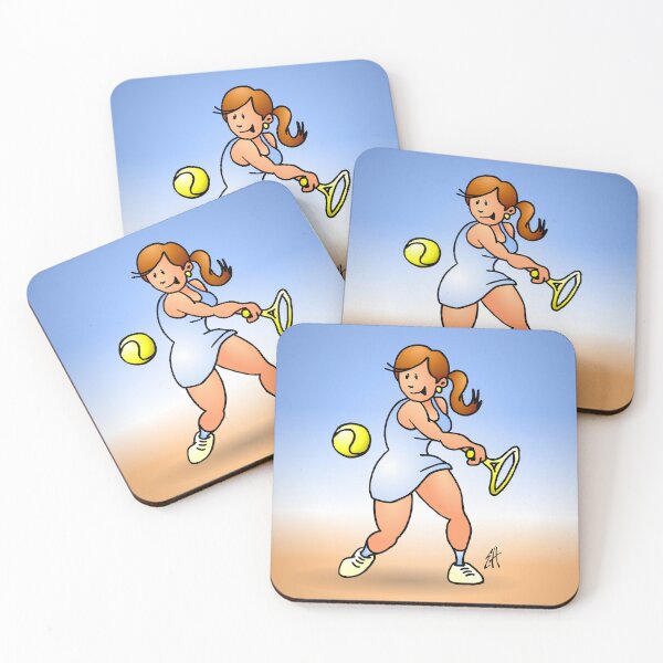 Aperçu de l'œuvre Design de revers de tennis en couleur créée et vendue par cardvibes.