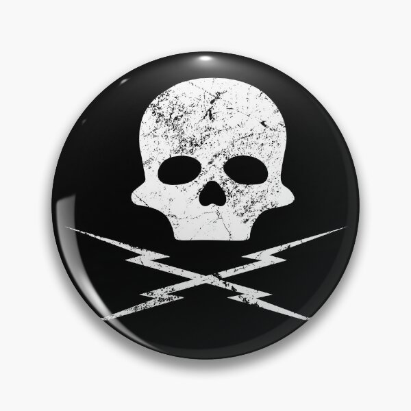 Item preview, Death Proof Distressed Skull and Lightning  designed and sold by CosmicTornado.