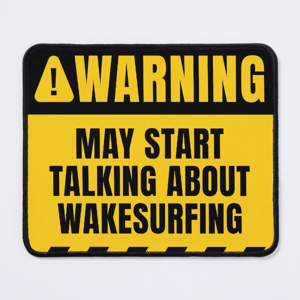 Item preview, Funny Wakesurfing Warning Sign designed and sold by MaryAller.