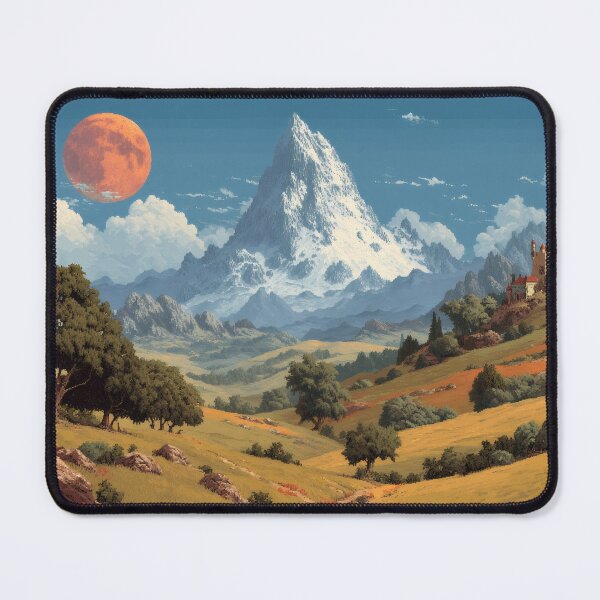 Item preview, Epic Fantasy Castle Art – Red Moon Kingdom designed and sold by MetroEnvision.