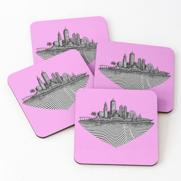 Item preview, San Diego Fingerprint Skyline | Modern City Print | Minimalist Urban Art | City Identity Wall Art | City Prints Series designed and sold by Dream Circuit .