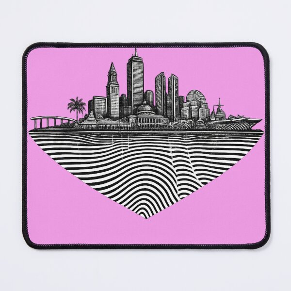 Item preview, San Diego Fingerprint Skyline | Modern City Print | Minimalist Urban Art | City Identity Wall Art | City Prints Series designed and sold by Dream Circuit .