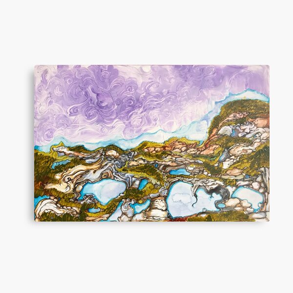 lanscape, original is hand painted and highly detailed Metal Print