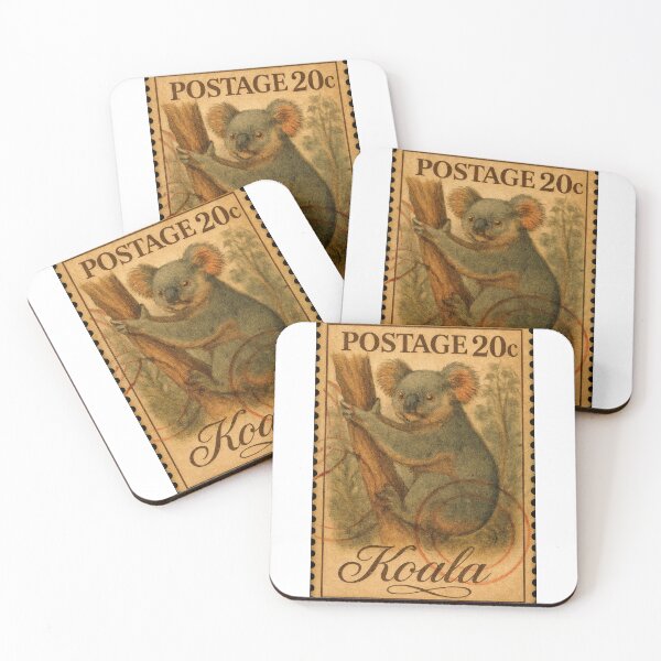 Item preview, Vintage Charm: The Koala Postal Stamp designed and sold by ForeverPrintsOK.