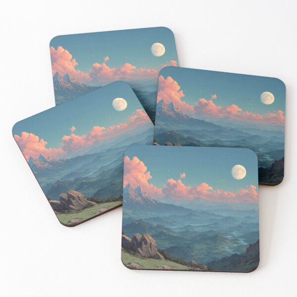 Item preview, Epic Fantasy Landscape Art – Moonlit Valley designed and sold by MetroEnvision.