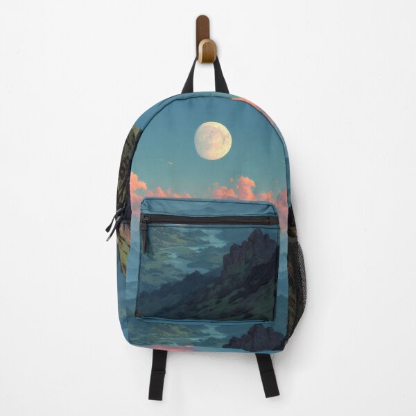 Item preview, Epic Fantasy Landscape Art – Moonlit Valley designed and sold by MetroEnvision.