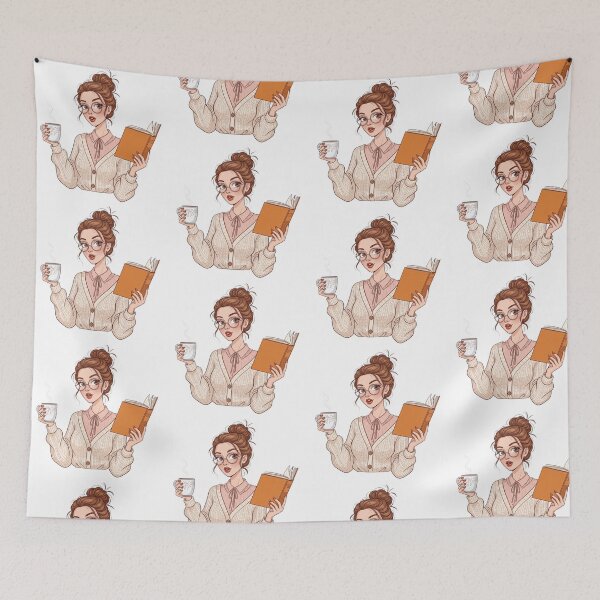 Item preview, Funny Book Illustration - Humorous Reading Aesthetic & Book Lover Gift designed and sold by Tw1nsAIArt.