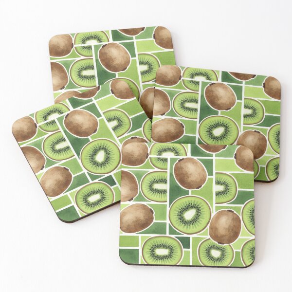 Item preview, Watercolor Kiwi Pattern – Vibrant Fruit Design designed and sold by HeyHas.