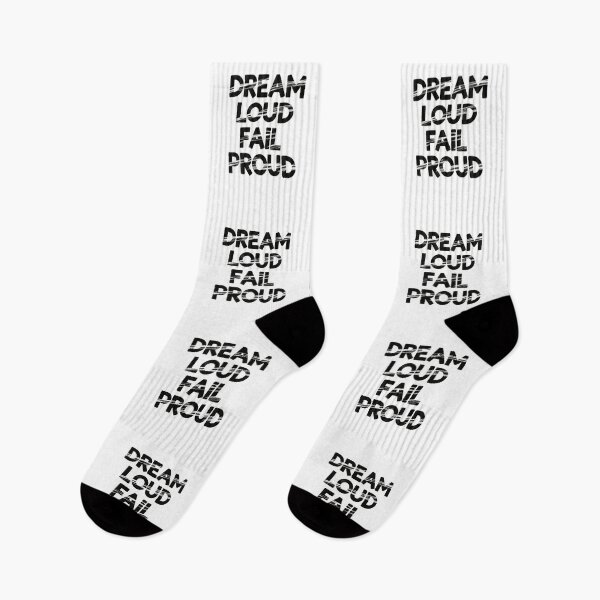 Item preview, Dream Loud Fail Proud - Inspirational Grunge Typography designed and sold by LockjowArt.