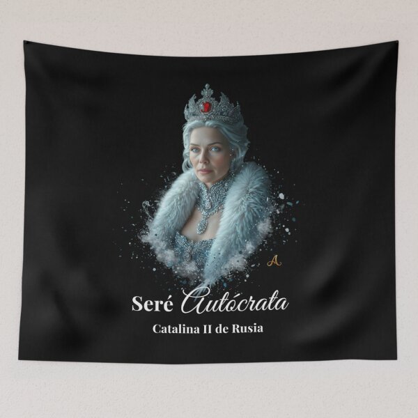 Item preview, Catherine II of Russia: I Will Be an Autocrat - Dark | Powerful Empress Noir Art designed and sold by imprAsiones.