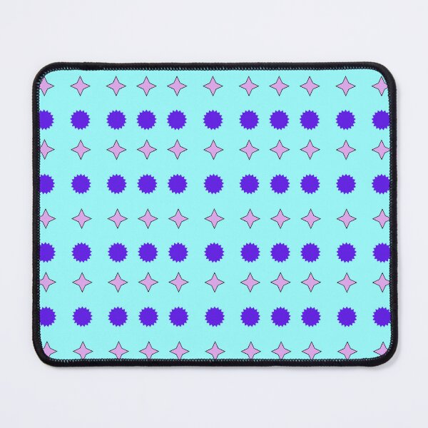 Item preview, Lavender and Violet alternating Stars on Cyan background pattern designed and sold by fev-rocks.