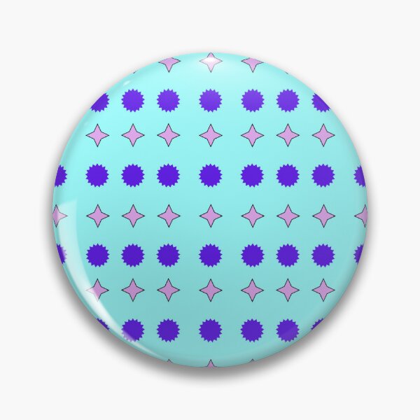 Item preview, Lavender and Violet alternating Stars on Cyan background pattern designed and sold by fev-rocks.