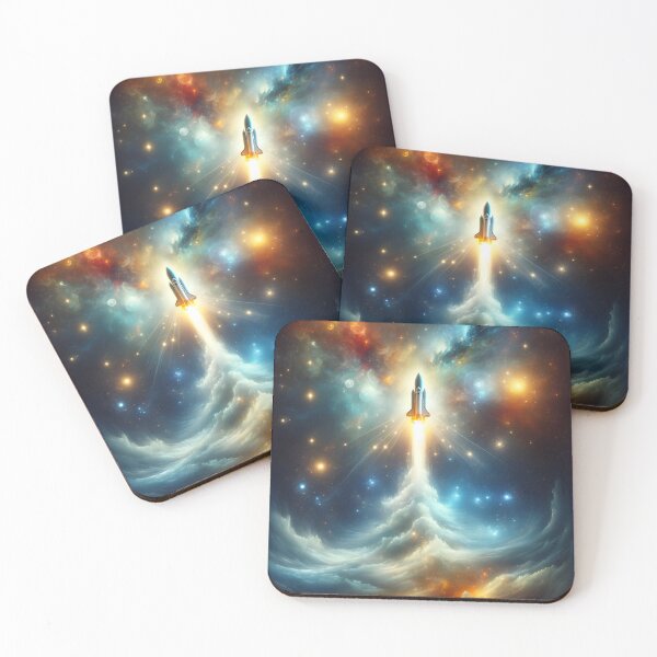 Item preview, Rocket in space designed and sold by RobertMartinArt.