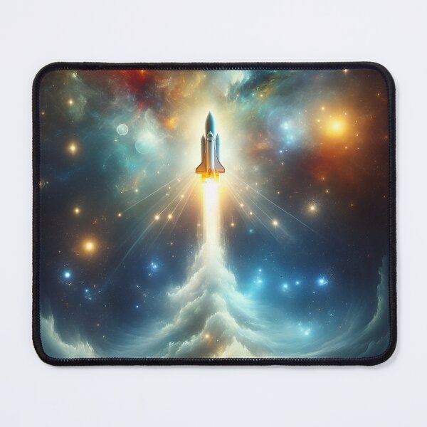 Item preview, Rocket in space designed and sold by RobertMartinArt.