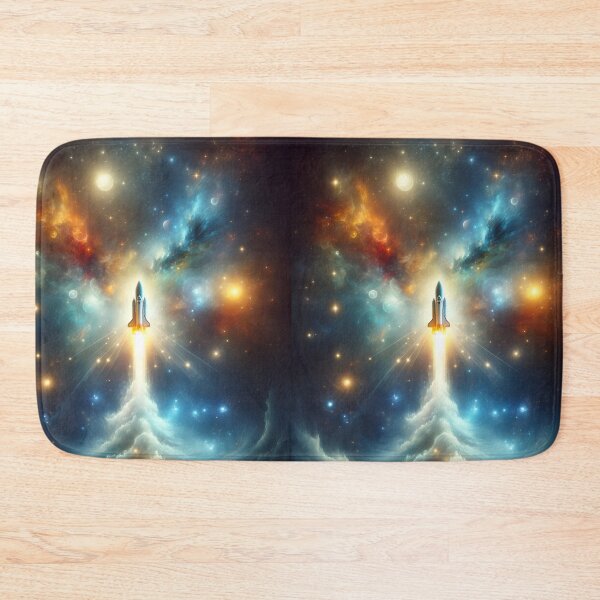 Item preview, Rocket in space designed and sold by RobertMartinArt.