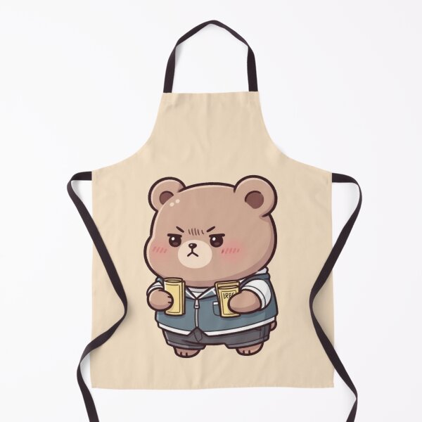 Item preview, Grumpy Kawaii Bear Drinking Beer – Cute Funny Cartoon Design designed and sold by soletstudio.