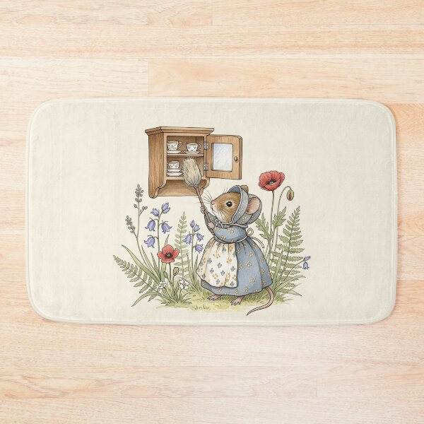 Item preview, Tiny Mouse Cleaning the Tea Cupboard designed and sold by Pasteltone.