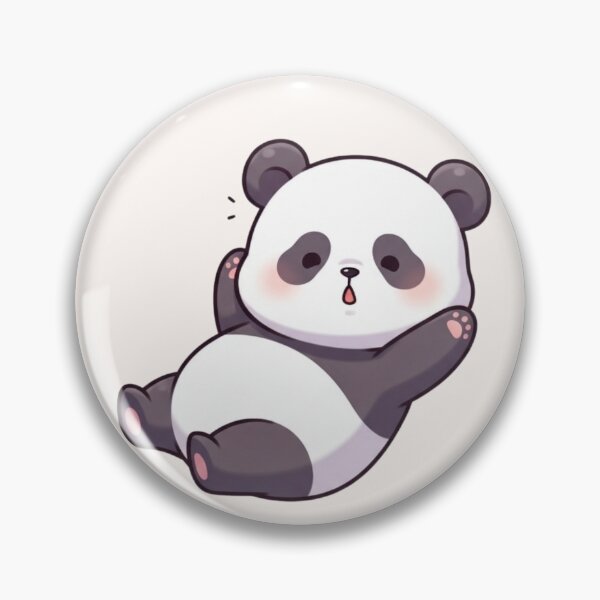 Item preview, Cute Kawaii Panda Lying Down – Adorable Sleepy Panda Cartoon designed and sold by soletstudio.