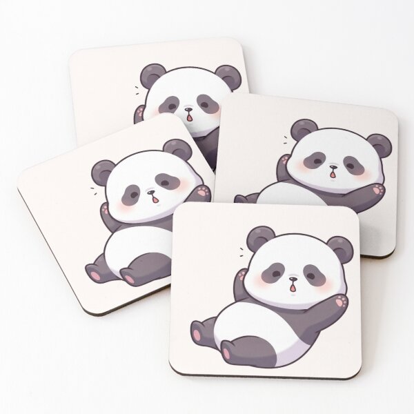 Item preview, Cute Kawaii Panda Lying Down – Adorable Sleepy Panda Cartoon designed and sold by soletstudio.