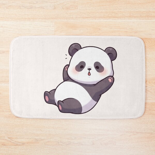 Item preview, Cute Kawaii Panda Lying Down – Adorable Sleepy Panda Cartoon designed and sold by soletstudio.