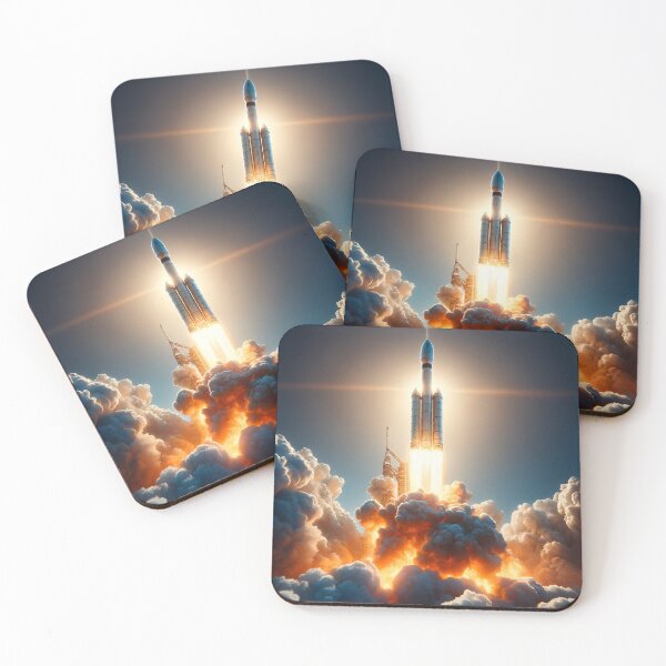 Item preview, Rocket in space designed and sold by RobertMartinArt.