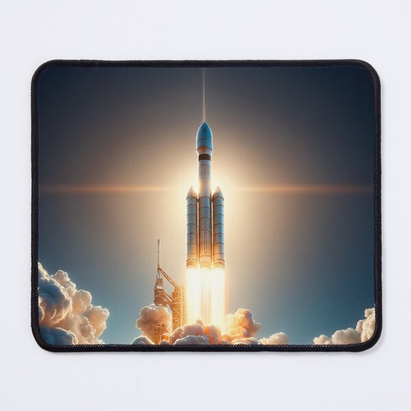 Item preview, Rocket in space designed and sold by RobertMartinArt.