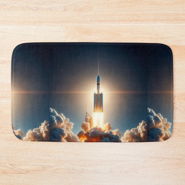 Item preview, Rocket in space designed and sold by RobertMartinArt.