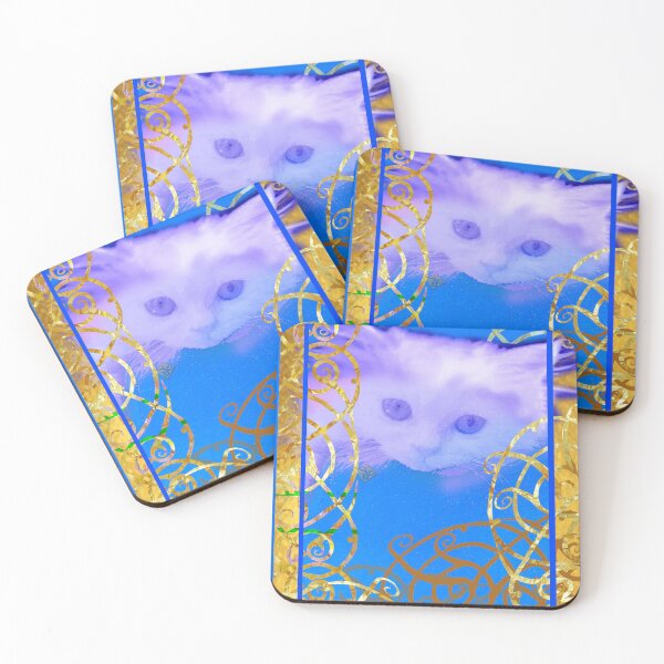 Item preview, White Persian Fluffy Cat Vanda Portrait  (Photo by ACCI) designed and sold by VanyssaGraphics.