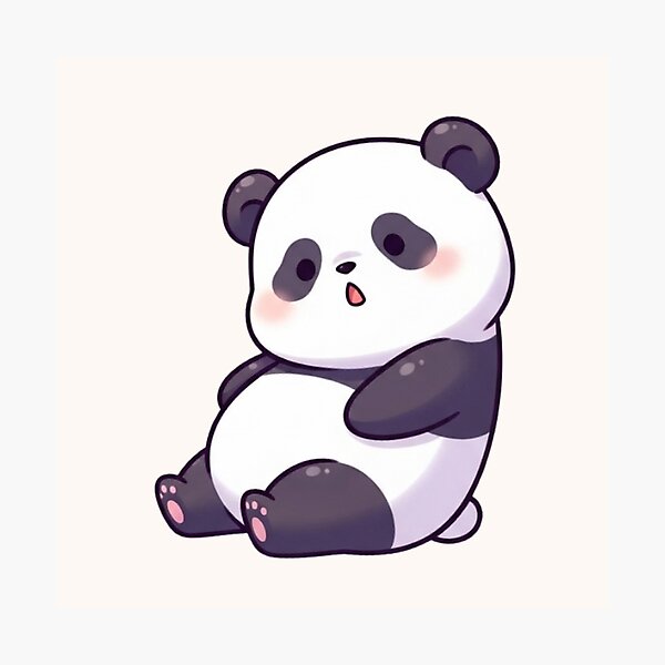 Item preview, Cute Kawaii Panda Cartoon – Adorable Chibi Bear Pastel Aesthetic designed and sold by soletstudio.