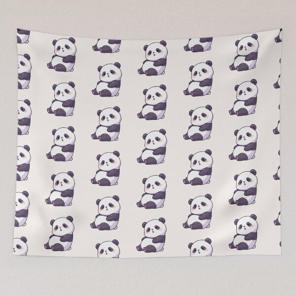 Item preview, Cute Kawaii Panda Cartoon – Adorable Chibi Bear Pastel Aesthetic designed and sold by soletstudio.
